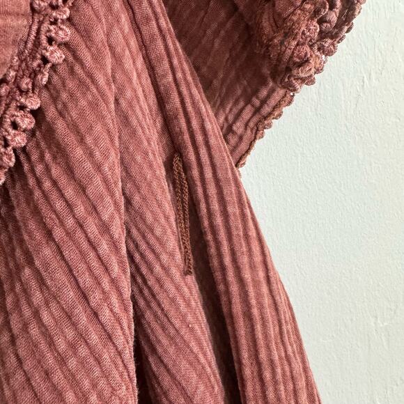 Anthropologie Daily Practice Malibu Mini Dress in Dark Auburn Size XS - Picture 6 of 10